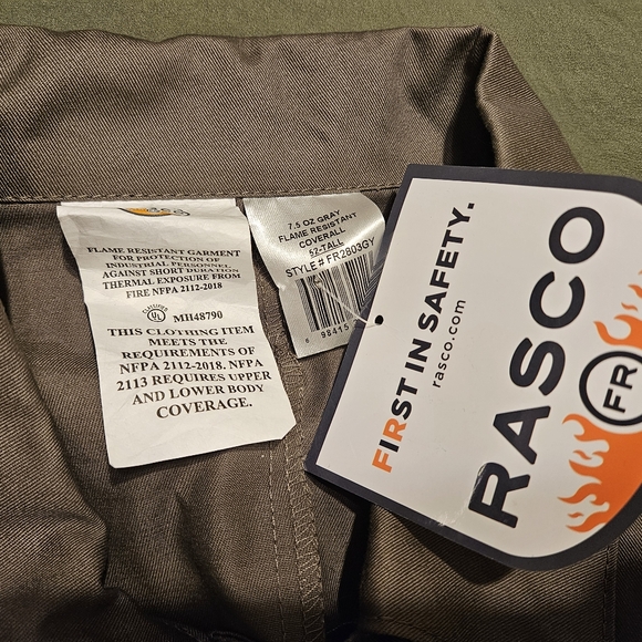 Rasco FR FR2803GY Gray Lightweight Coverall Fire Resistant - Picture 2 of 12